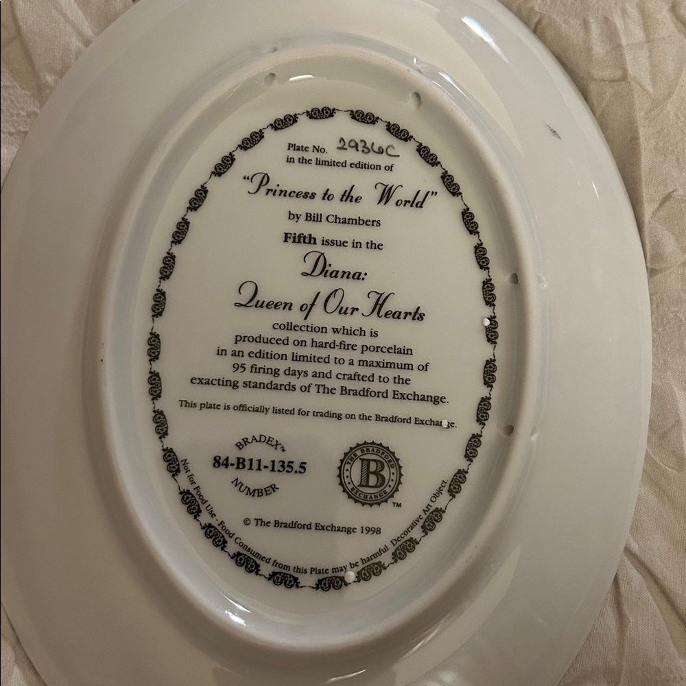 Diana: Queen of our Hearts” Collection Ltd. Ed. Collector Plates (Set of 8) - Picture 12 of 16